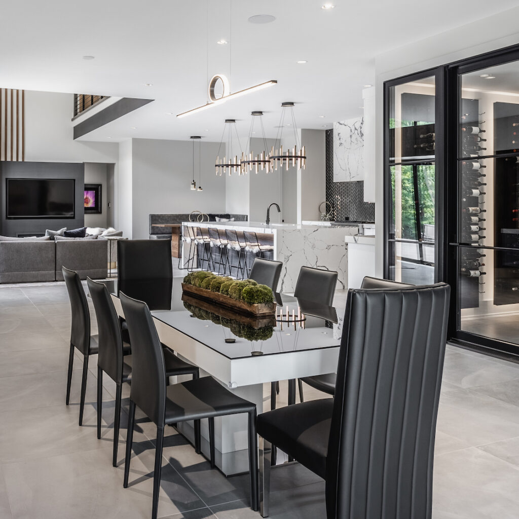 Fisher Contemporary New Construction by J Gauker Interiors in Carmel, Indiana